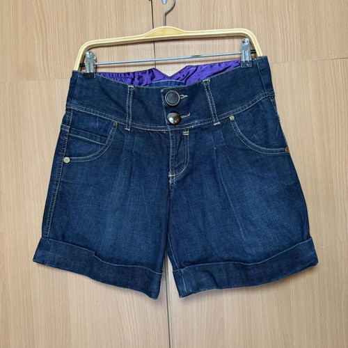 Denim shorts Stradivarius high-waisted, like new, size S