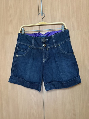 Denim shorts Stradivarius high-waisted, like new, size S