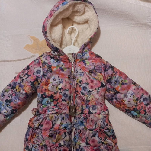 Evita jacket used No.4 for 104 cm height, colorful, warm