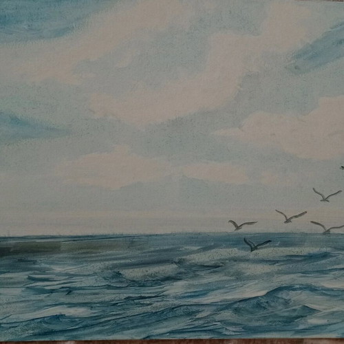 Watercolor on A4 paper new