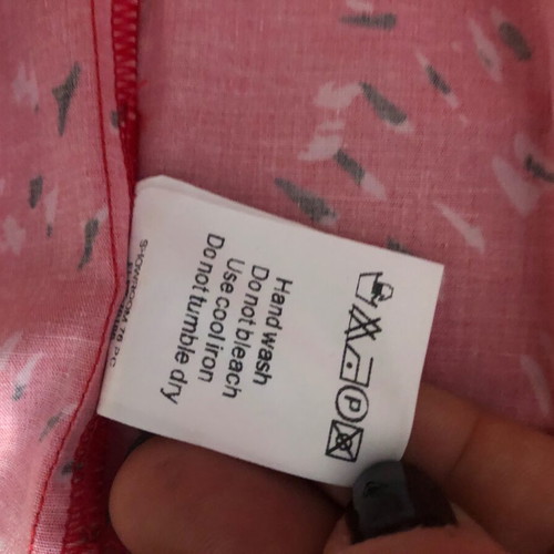 Love and Alicia shirt new cotton oversized red size M