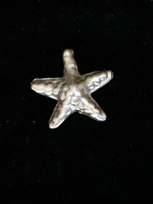 Ασημένιο κρεμαστό Αστερίας sterling silver 925 καινούργιο με κορδόνι