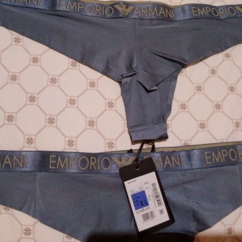 Emporio Armani women's lingerie new, blue navy metallic, size XL