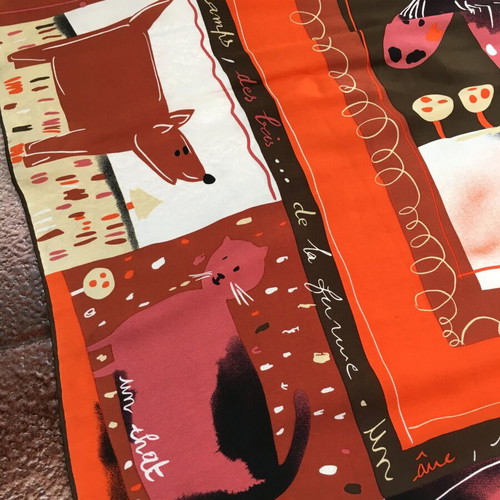 Loredano 100% silk scarf vintage, like new
