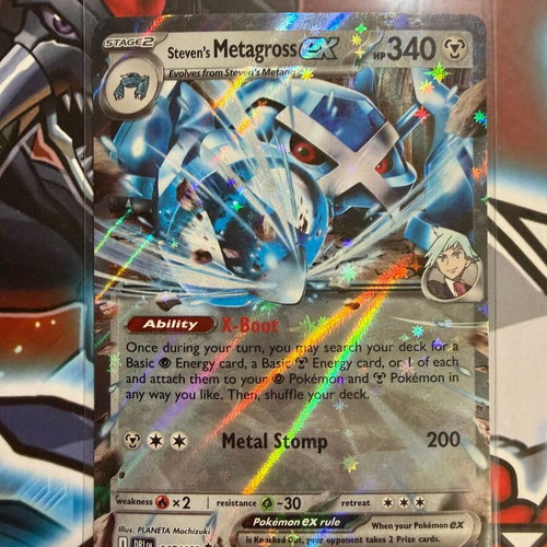 Steven's Metagross EX Double Rare Pokémon card