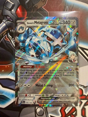 Steven's Metagross EX Double Rare Pokémon card