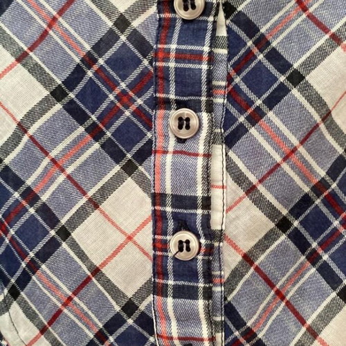 Zara TRF women's plaid shirt size L like new, blue