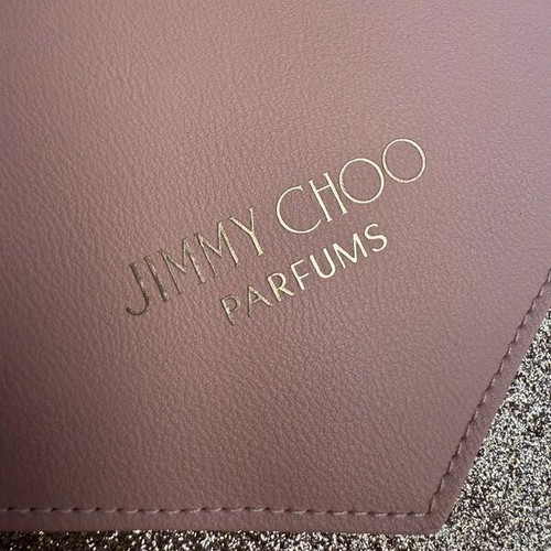 Jimmy Choo clutch bag new, pink and gold