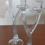 Glass candlesticks like new