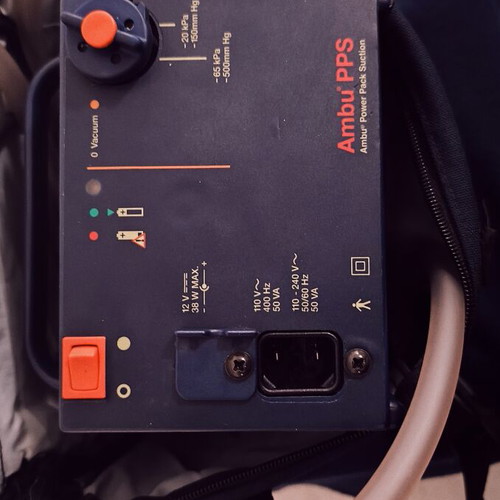 Portable medical suction device used, good condition