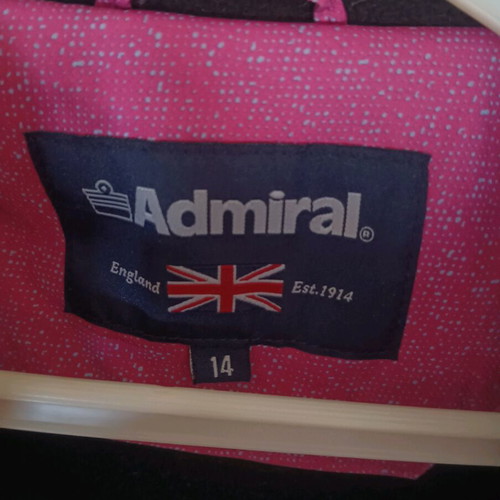 Admiral women's teen pink jacket used, size 14 (XS-S)