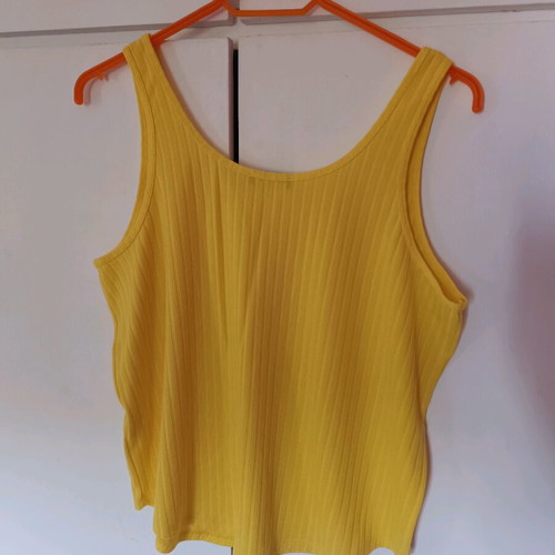 Benetton women's blouse L used, yellow