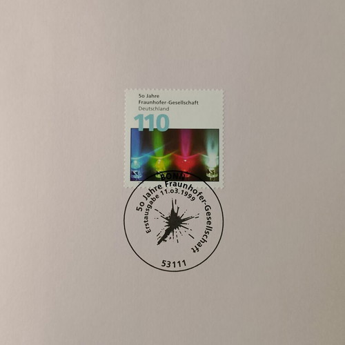 German stamps 1999 first day cover Bonn, mint block of four