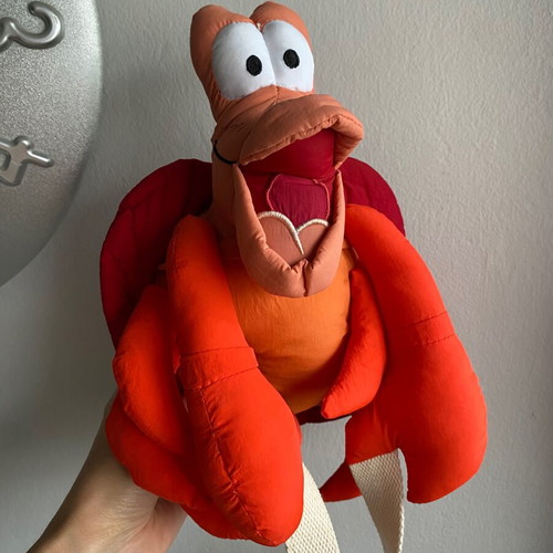 Zara x Disney Kids Nylon Bag Sebastian The Little Mermaid used