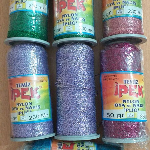 Lace threads new, set of 7 pieces
