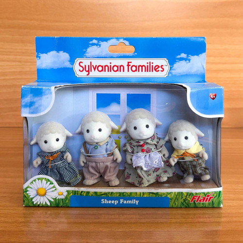 Sylvanian Families Collectible Set with Figures Sheep Family #4128 Sheep Exhausted NEW