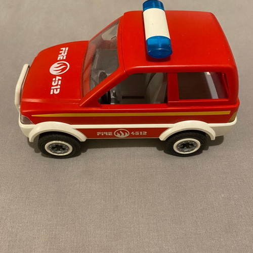 Playmobil fire truck used toy set