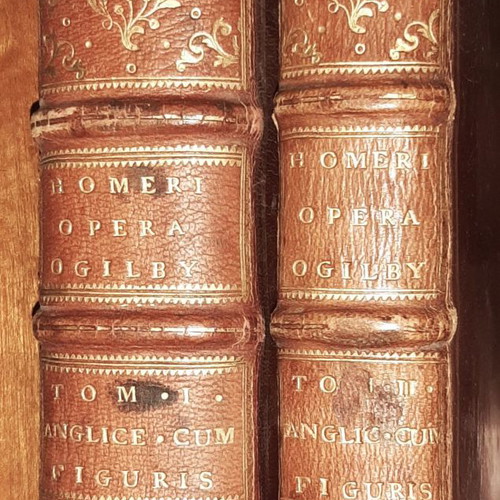 Homer His Iliads two-volume illustrated edition by John Ogilby like new