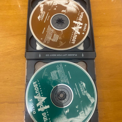 Wing Commander IV The Price of Freedom PC game used, 6 CD-ROMs