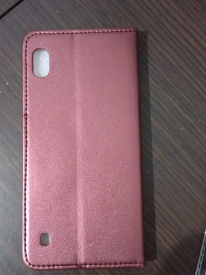 Θήκη κινητού Samsung A10, βυσσινί μεταλλιζέ, καινούργια στο κουτί