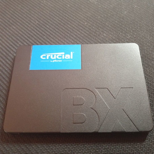 Crucial BX500 240GB SSD used, for external SATA 2.5 disk only