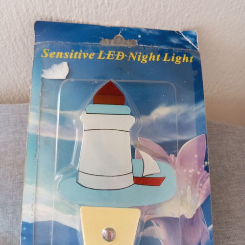 LED Night Light with Sensor, Lighthouse Design + Disney Kids Backpack