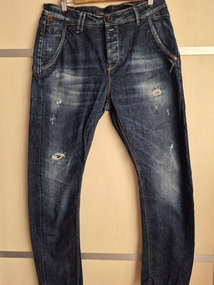 Staff Jeans & Co. BEN tapered jeans used, size M, dark blue denim