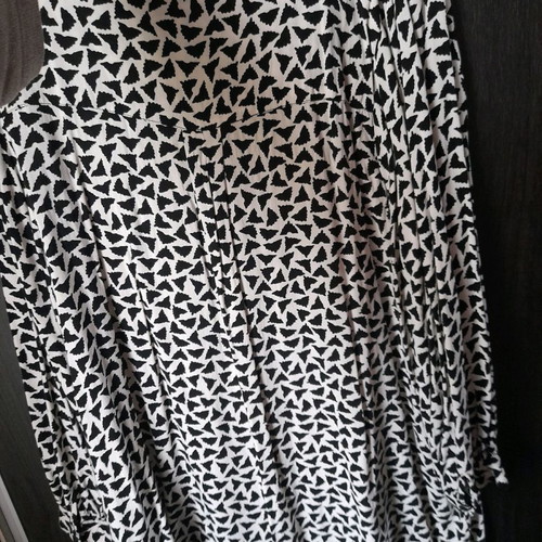 H&M shirt used, size M, black patterned