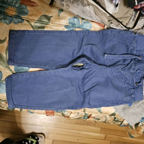 Children's blue fabric pants 12-18 months like new