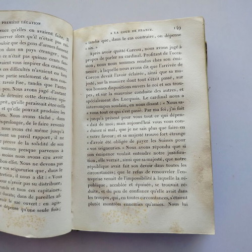 Machiavelli book "Oeuvres Completes De Machiavel" used, Paris 1824