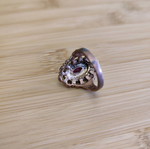 Vintage ring with red stone used