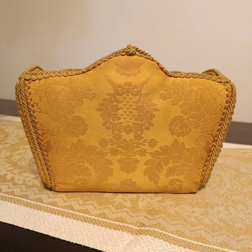 Elegant decorative basket used with embossed design