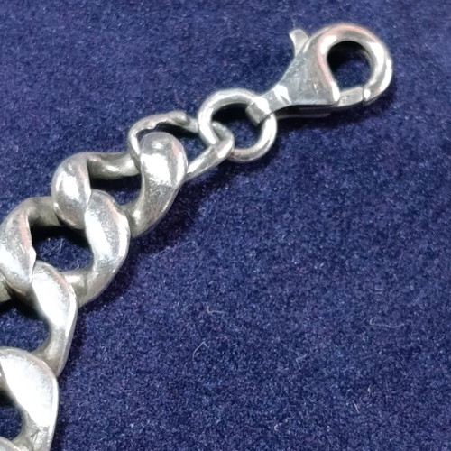 Vintage silver identity bracelet
