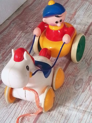 Vintage παιχνίδι Tolo Pony with Friend μεταχειρισμένο
