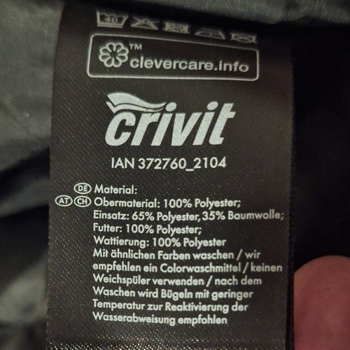 Crivit khaki winter waterproof jacket XL like new
