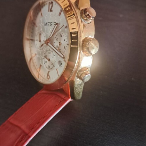 Megir women's wristwatch like new with battery and strap replaced