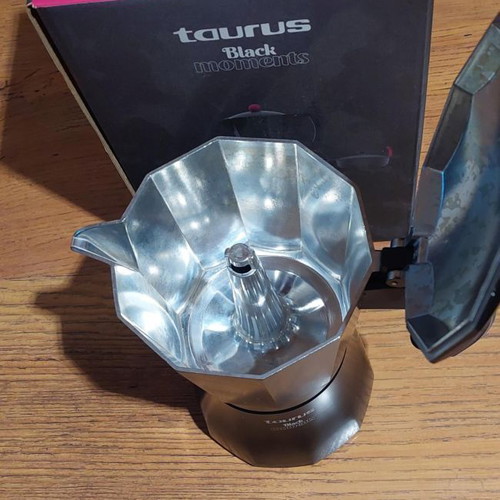 Taurus Black Moments coffee maker stainless steel for 12 cups new