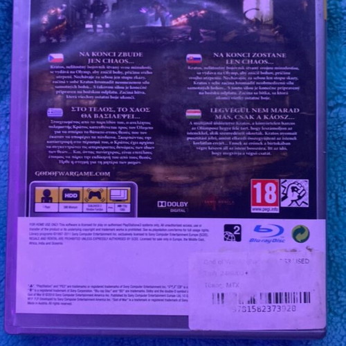 God of War III PS3 game like new