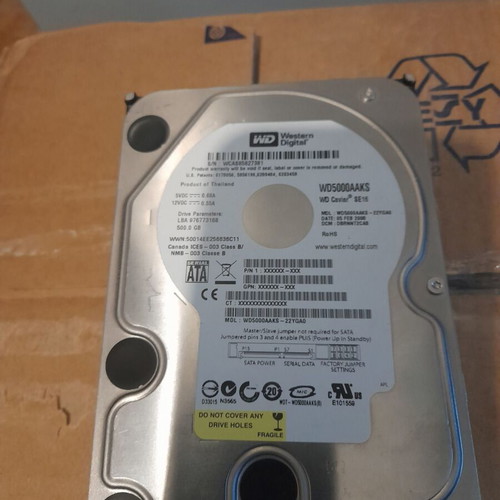 HDD hard drive 500GB 3.5" like new for desktop