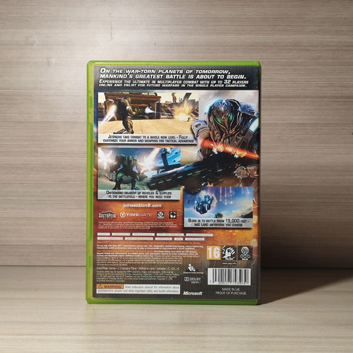 Section 8 Xbox 360 game like new, English version