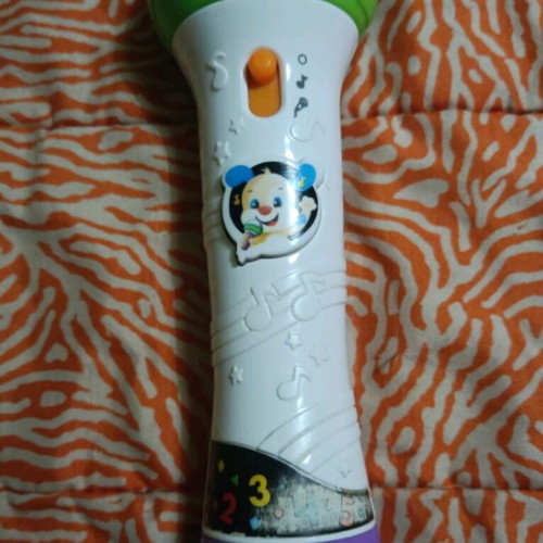 Fisher Price microphone used with music
