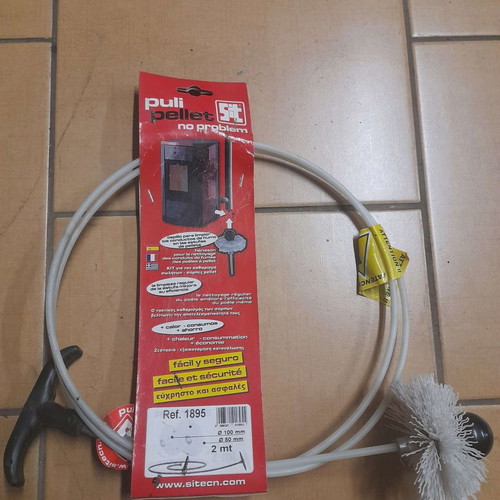 Pellet chimney cleaning set Φ100mm 2m new