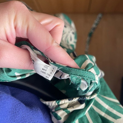 Mango mini dress large green like new