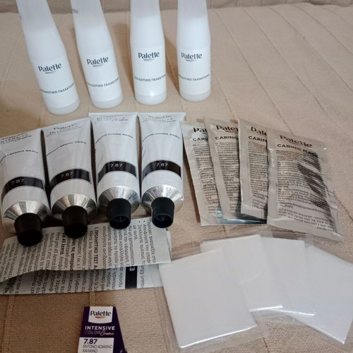 Palette Intensive Color Creme 7.87 hair dye set new, 4 pieces