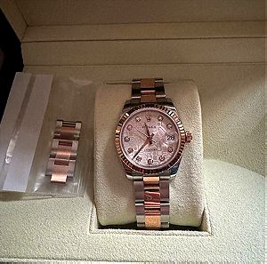 Ρολόι χειρός Rolex 178271 ατσάλι-ροζ χρυσό