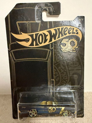 Hot Wheels 50th Anniversary Black and Gold Series 6-Pack new