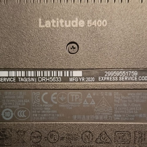 Dell Latitude 5400 laptop 14" FHD Intel Core i5 16GB RAM 256GB SSD