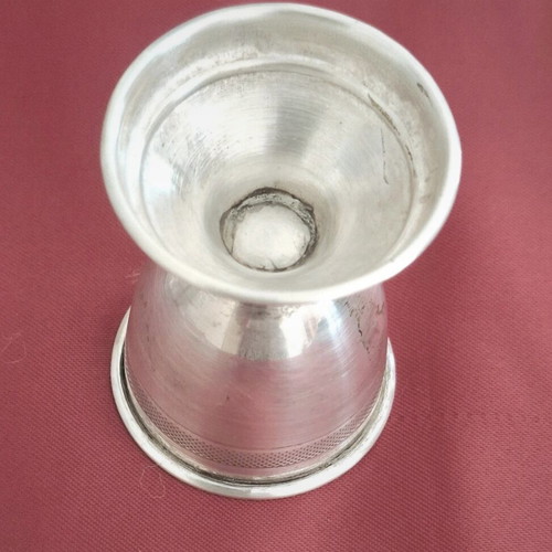 Handmade Silver 800 Egg Cup Set 1960s Vintage Boxed