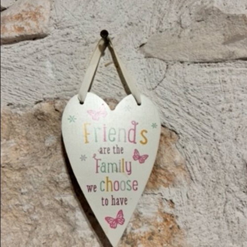 Wall Art with Friends Are the Family We Chose to Have phrase like new