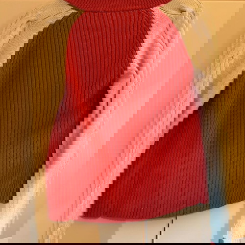 Μάλλινη ζακέτα πορτοκαλί σαν καινούργιο, μέγεθος S